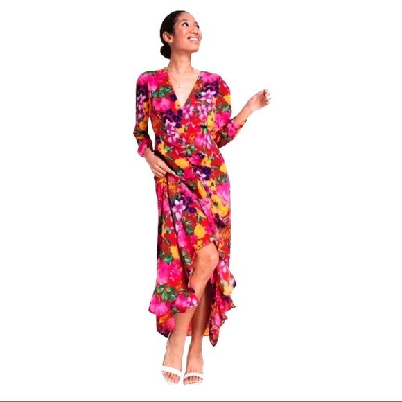 NWT RIXO+Target Cascade Ruffle Dress - Picture 2 of 6